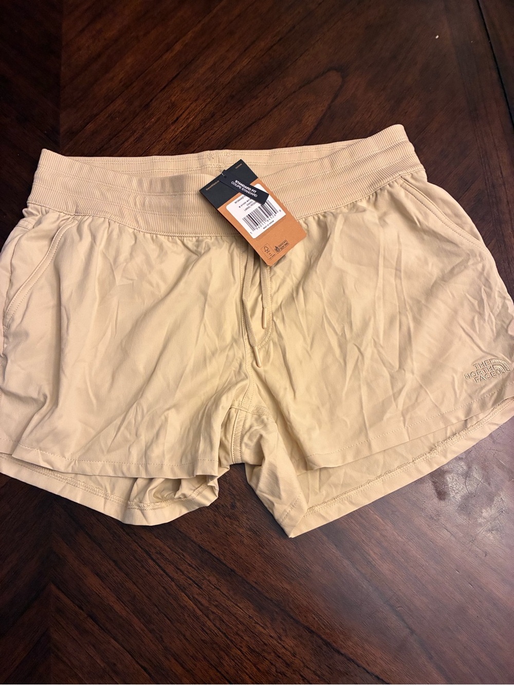 The North Face Aphrodite Motion 4in Womens Shorts Gravel size Large New